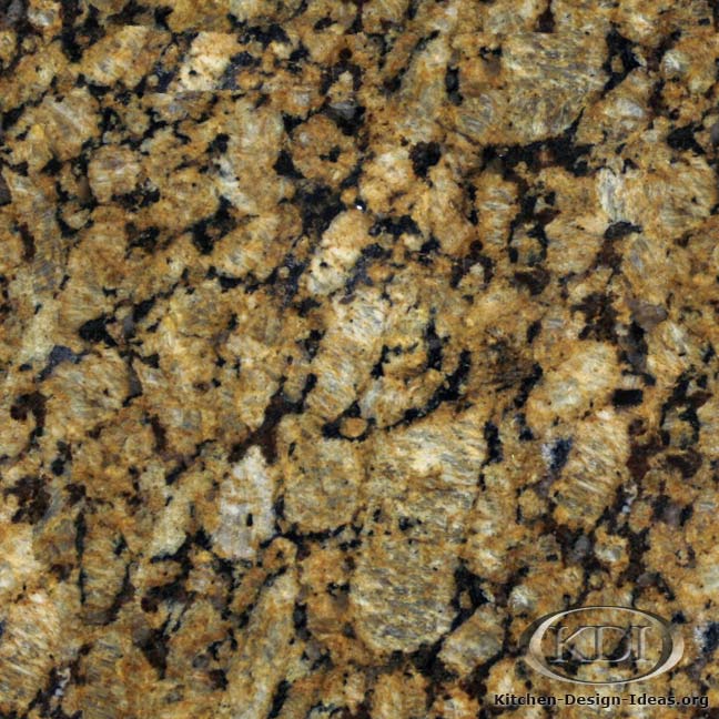 Butterfly Gold Granite Kitchen Countertop Ideas