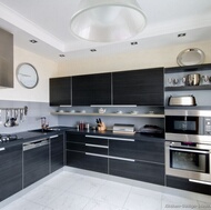 Modern Black Kitchen