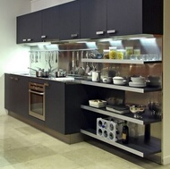 Modern Black Kitchen