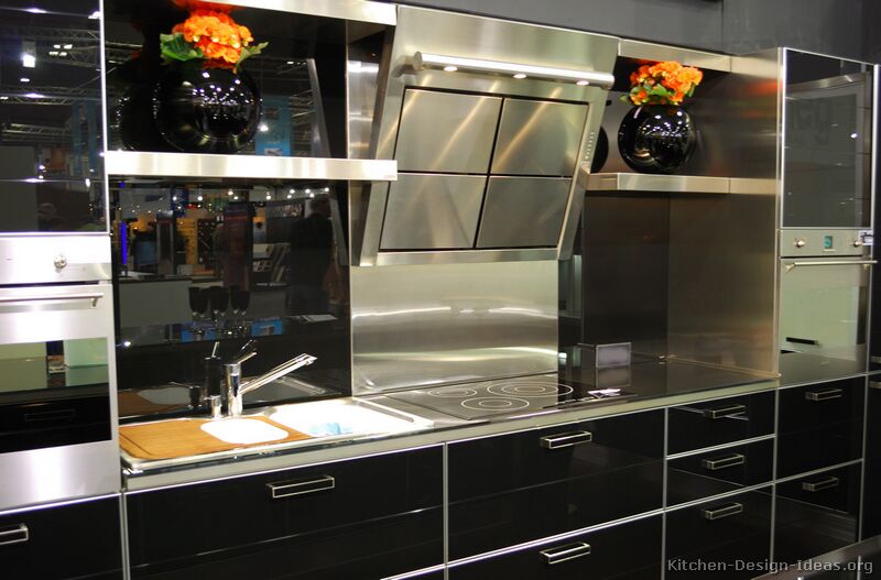 Pictures of Kitchens - Modern - Black Kitchen Cabinets