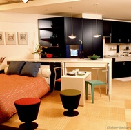 Modern Black Kitchen