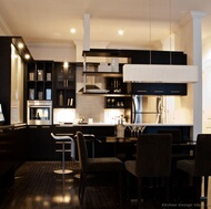 Modern Black Kitchen