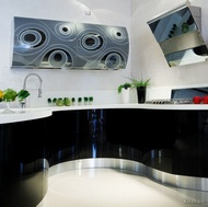 Modern Black Kitchen