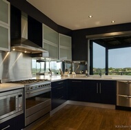 Modern Blue Kitchen