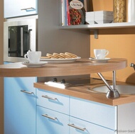 Modern Blue Kitchen