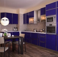 Modern Blue Kitchen