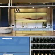 Modern Blue Kitchen