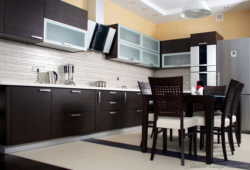 Pictures of Kitchens  Modern  Dark Wood Kitchens Kitchen 2