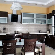 Modern Dark Wood Kitchen