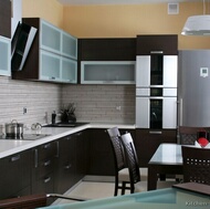 Modern Dark Wood Kitchen