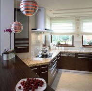 Modern Dark Wood Kitchen