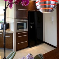 Modern Dark Wood Kitchen