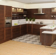 Modern Dark Wood Kitchen