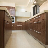 Modern Dark Wood Kitchen