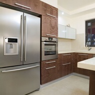 Modern Dark Wood Kitchen