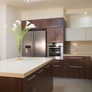 Modern Dark Wood Kitchen