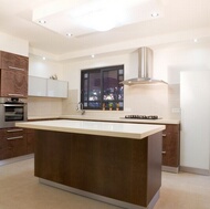 Modern Dark Wood Kitchen