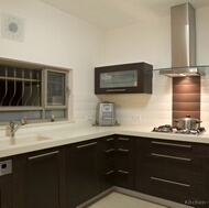 Modern Dark Wood Kitchen