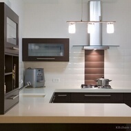 Modern Dark Wood Kitchen