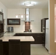 Modern Dark Wood Kitchen