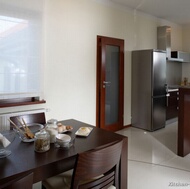 Modern Dark Wood Kitchen