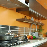 Modern Dark Wood Kitchen