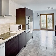 Modern Dark Wood Kitchen