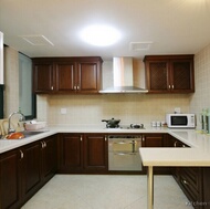 Modern Dark Wood Kitchen