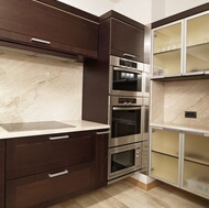 Modern Dark Wood Kitchen