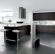 Modern Dark Wood Kitchen