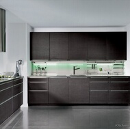 Modern Dark Wood Kitchen