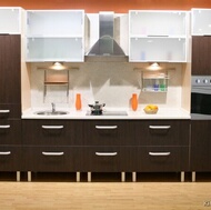 Modern Dark Wood Kitchen