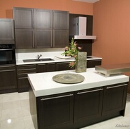 Modern Dark Wood Kitchen