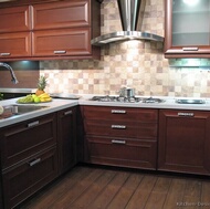 Modern Dark Wood Kitchen