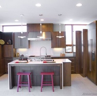 Modern Dark Wood Kitchen