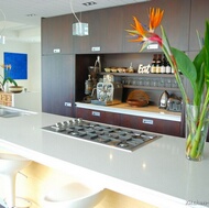 Modern Dark Wood Kitchen