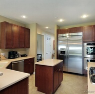 Modern Dark Wood Kitchen