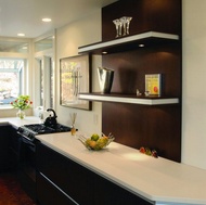 Modern Dark Wood Kitchen