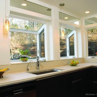 Modern Dark Wood Kitchen