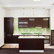 Modern Dark Wood Kitchen