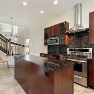 Modern Dark Wood Kitchen