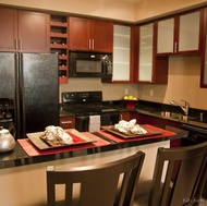 Modern Dark Wood Kitchen