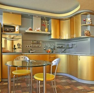 Modern Gold Kitchen