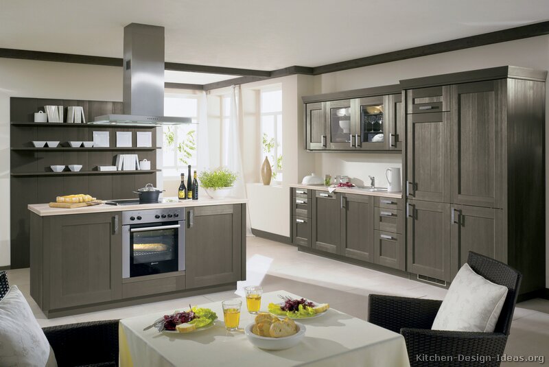 Pictures Of Kitchens Modern Gray Kitchen Cabinets