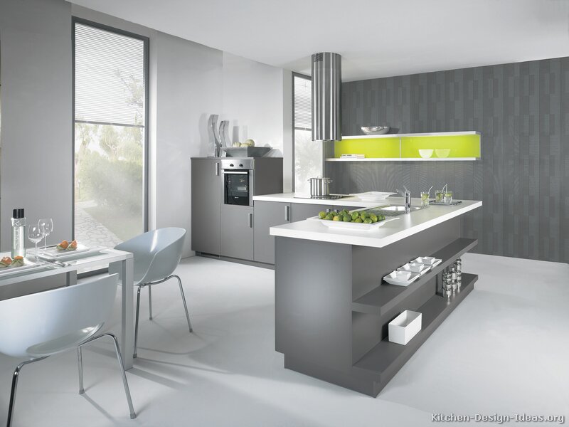 Pictures of Kitchens - Modern - Gray Kitchen Cabinets