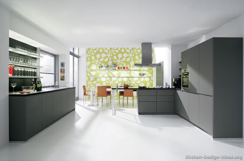 Pictures of Kitchens - Modern - Gray Kitchen Cabinets