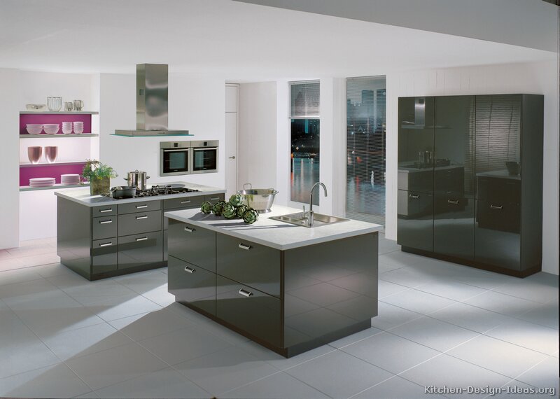 Pictures of Kitchens - Modern - Gray Kitchen Cabinets