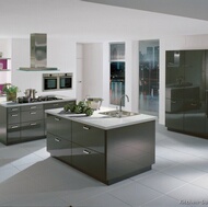 Modern Gray Kitchen