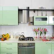 Modern Green Kitchen