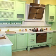 Modern Green Kitchen